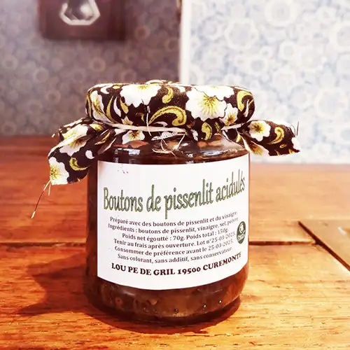 Boutons de pissenlit acidules