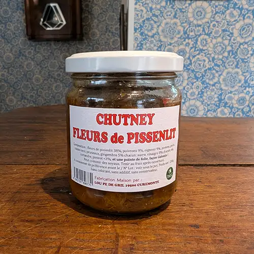 Chutney de fleurs de pissenlit