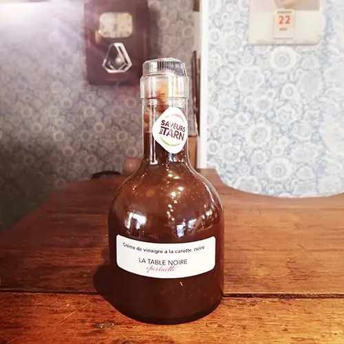 Crème de vinaigre à la carotte noire