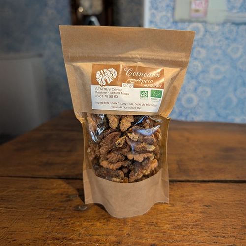 Cernaux de noix apéro au curry