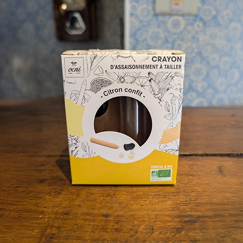 Crayon assaisonnement à tailler citron confit