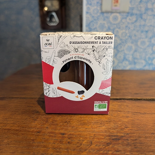 Crayon assaisonnement à tailler piment d'Espelette