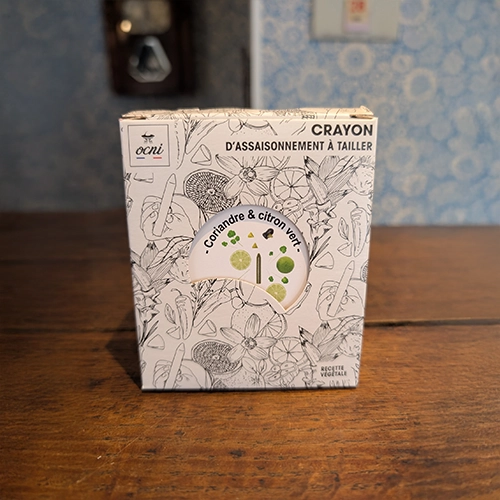Crayon assaisonnement à tailler coriandre et citron vert